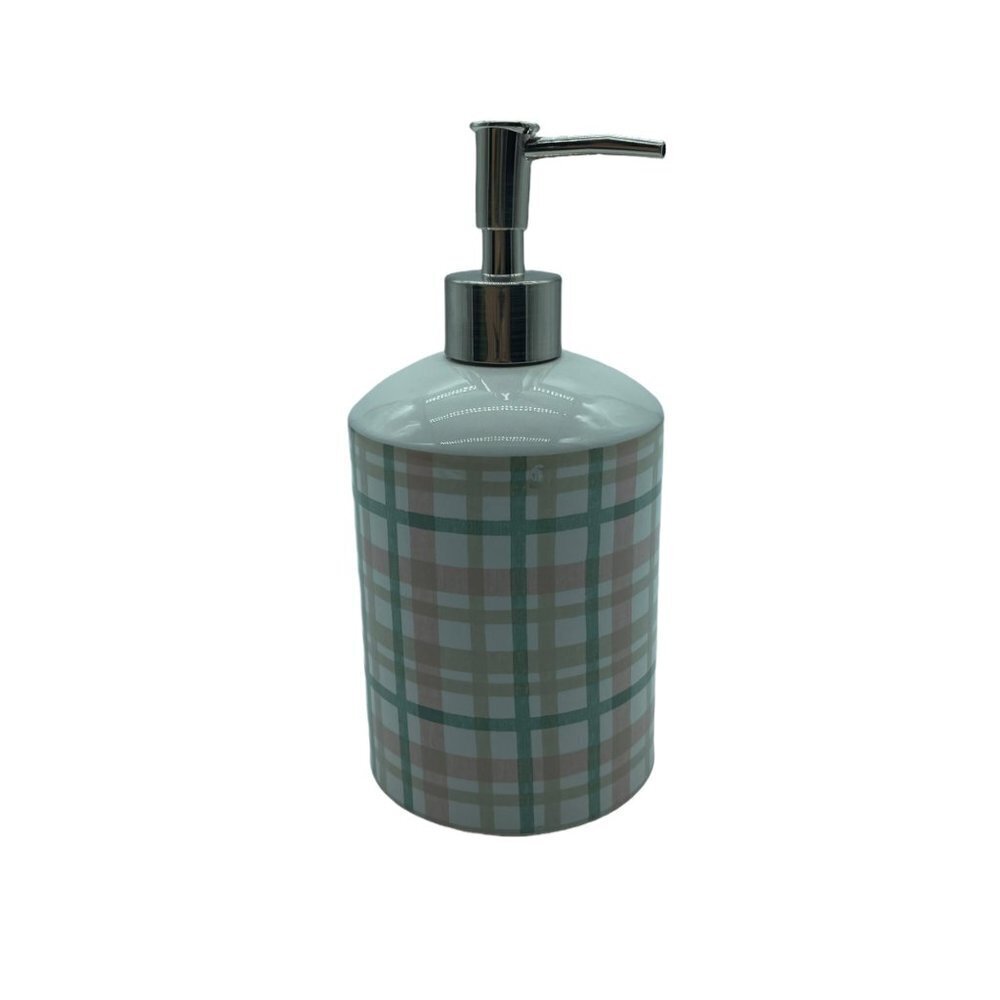 Threshold Soap Pump Pink Cream Green Ceramic Metal